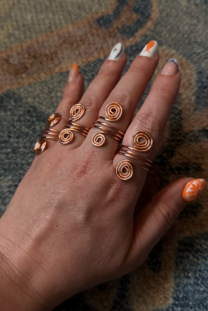 Double Spiral Rings