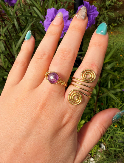 Double Spiral Rings