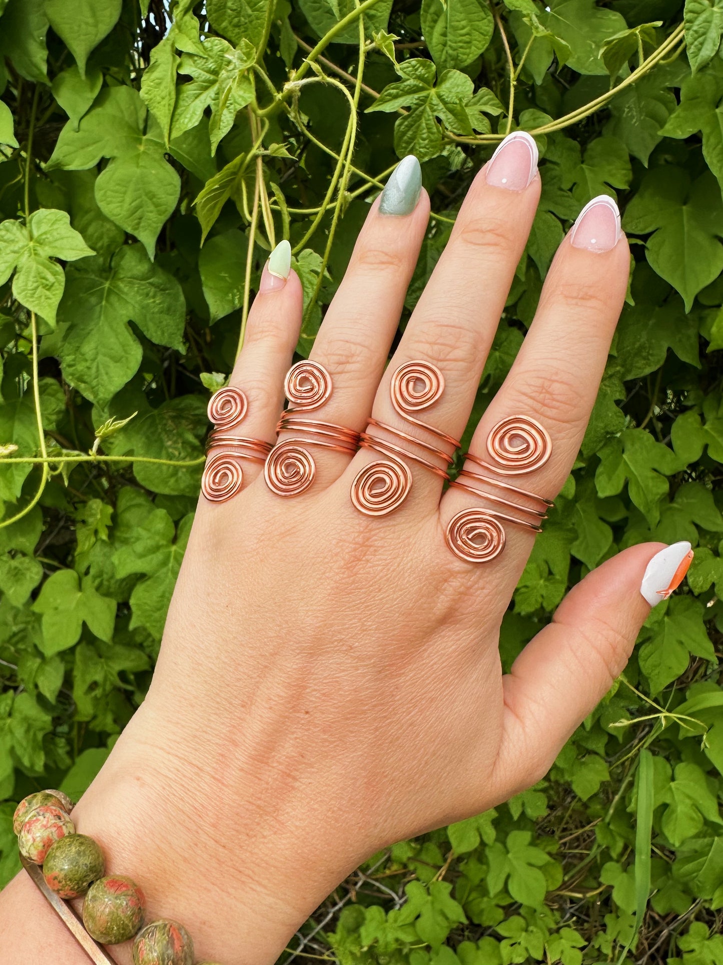 Double Spiral Rings