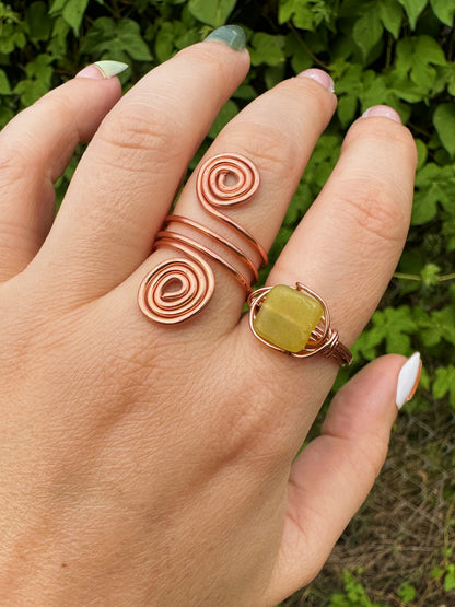 Double Spiral Rings