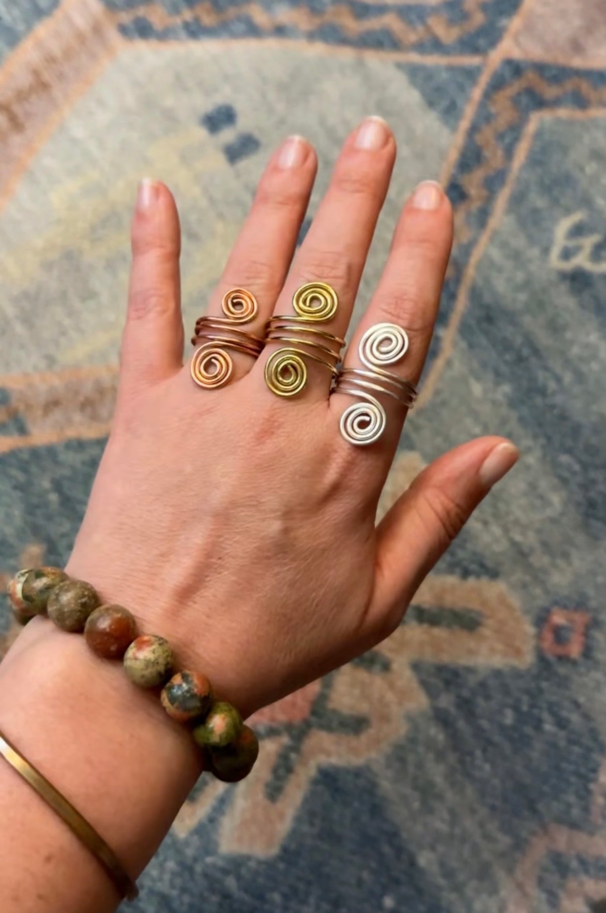 Double Spiral Rings
