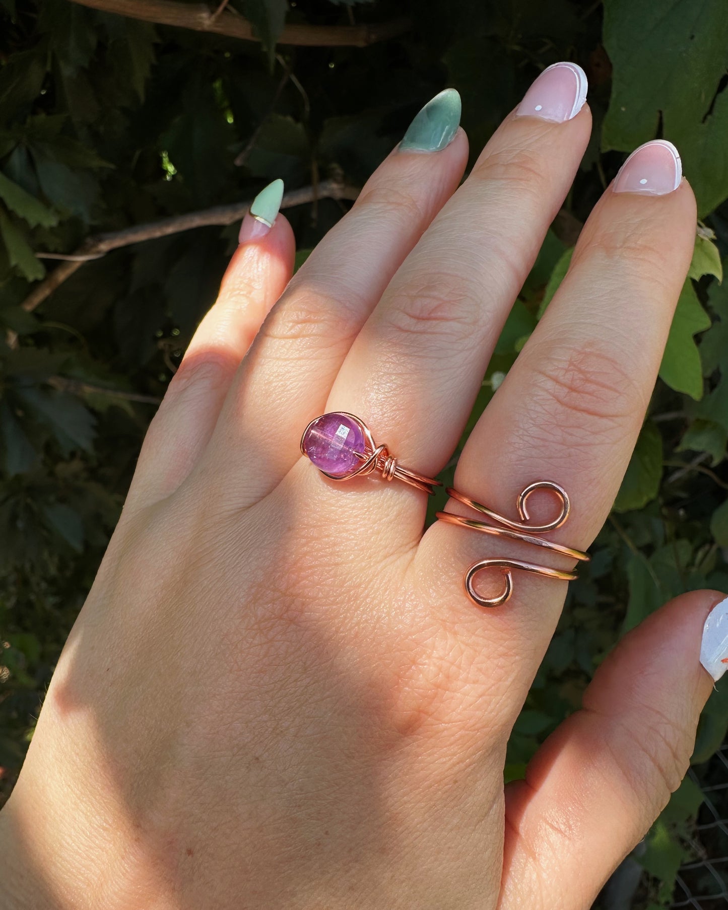 Amethyst Wire Wrapped Ring